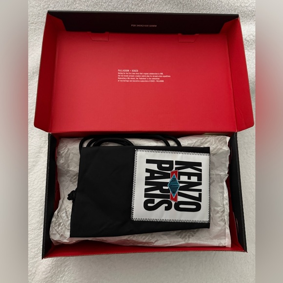 Kenzo Paris x Palladium Black and White Pallashock low - Picture 4 of 6